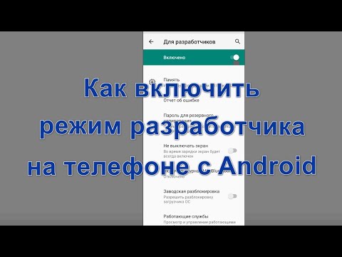 Как включить режим разработчика на телефоне с Android
