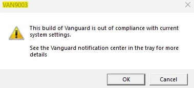Не удалось запустить valorant. Van9003 valorant ошибка. Van9003 valorant Windows 11. Как исправить ошибку van 9003 valorant. Валорант secure Boot ошибка.