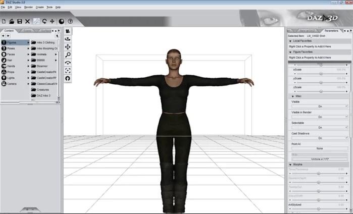 Найкращі безкоштовні 3D програми-Daz 3D