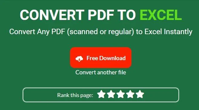 Як конвертувати PDF в Excel для отримання таблиць