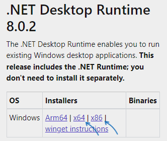 .NET Desktop Runtime
