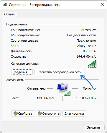 Властивості бездротової мережі