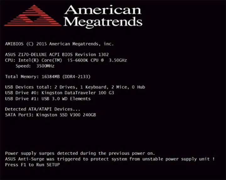 Power supply surges detected – причини та як виправити?