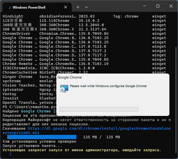 winget install Google.Chrome