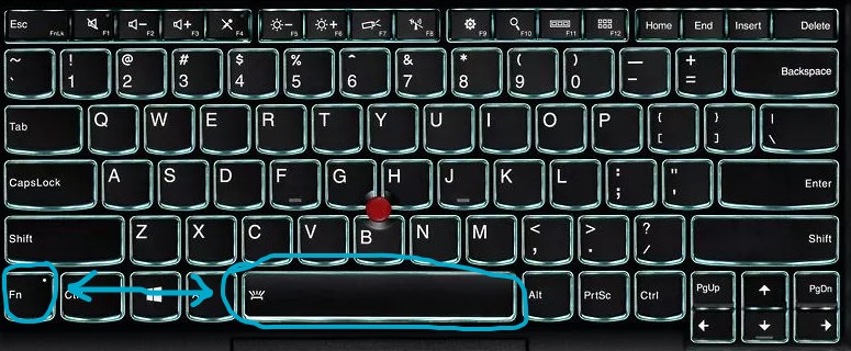 Як вимкнути та ввімкнути підсвічування клавіатури на ноутбуці