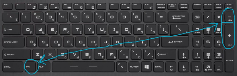 Як вимкнути та ввімкнути підсвічування клавіатури на ноутбуці